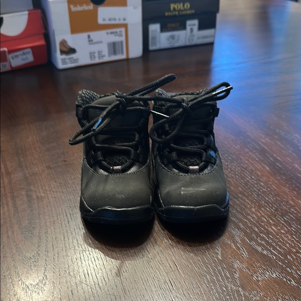 Jordan 10 Retro Baby Sneakers Black Red Infant Size 6C